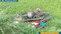 Four dead as pickup van falls into ditch in Habiganj