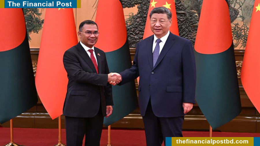 Tarique Rahman exchanges greetings with Xi Jinping in Beijing