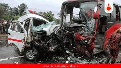 Bus-ambulance collision kills 3 in Pabna